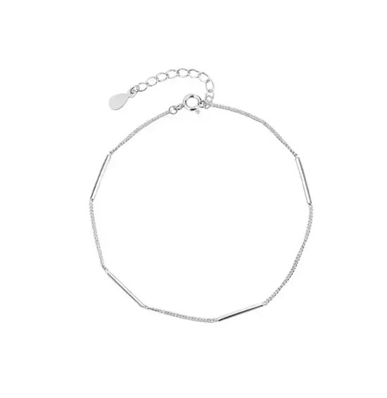 Armband dames - zilverkleurige dames armband - cadeau voor vrouw - minimalistische armband - Liefs Jade