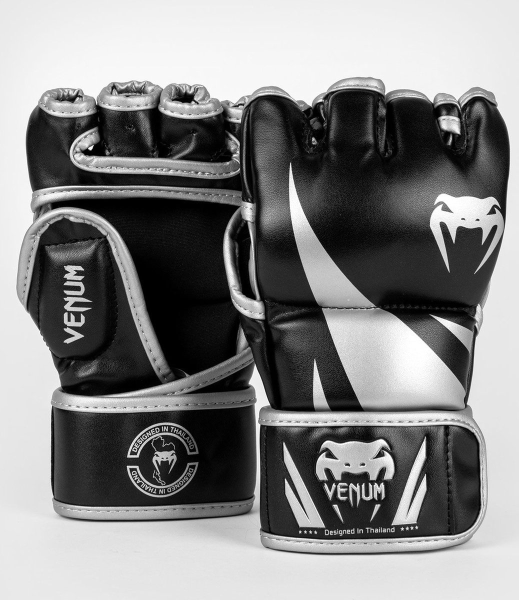 Venum Challenger MMA Handschoenen – Zwart/Zilver – S