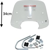 Windscherm laag + Montageset Vespa Sprint - 34cm - helder origineel 1b001027