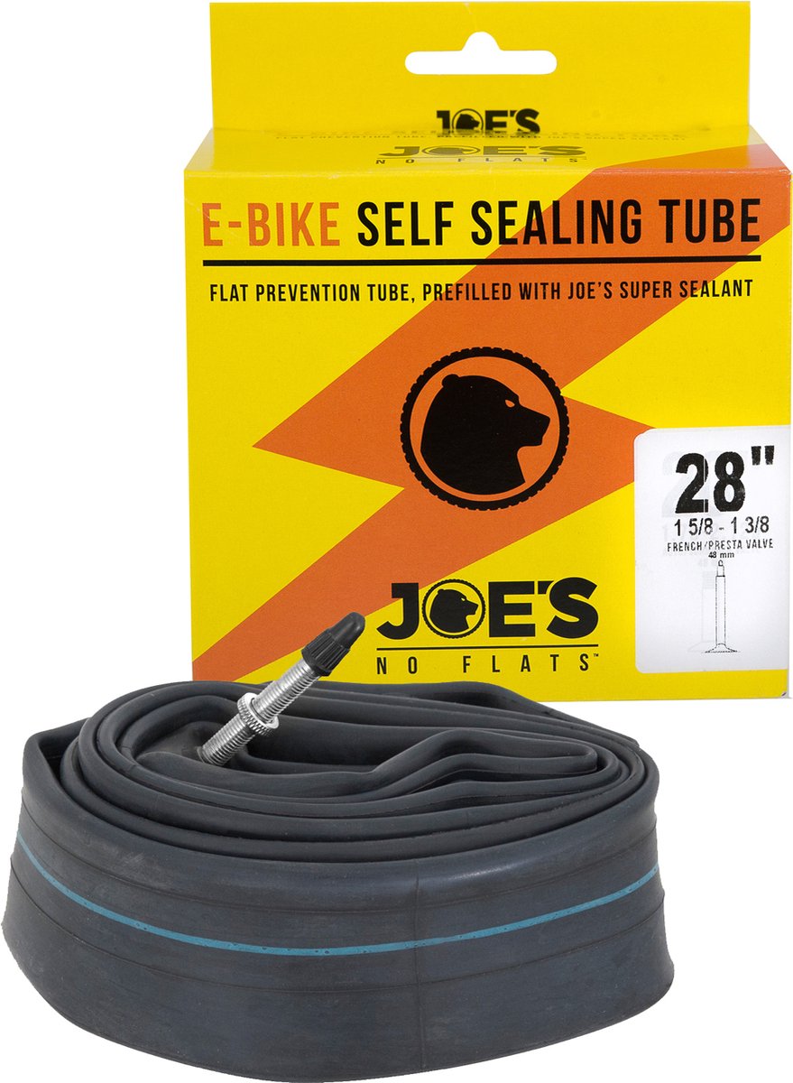Joe's No Flats - Binnenband Self Sealing Tube FV 48MM 28x1 5/8-1 3/8 E-Bike