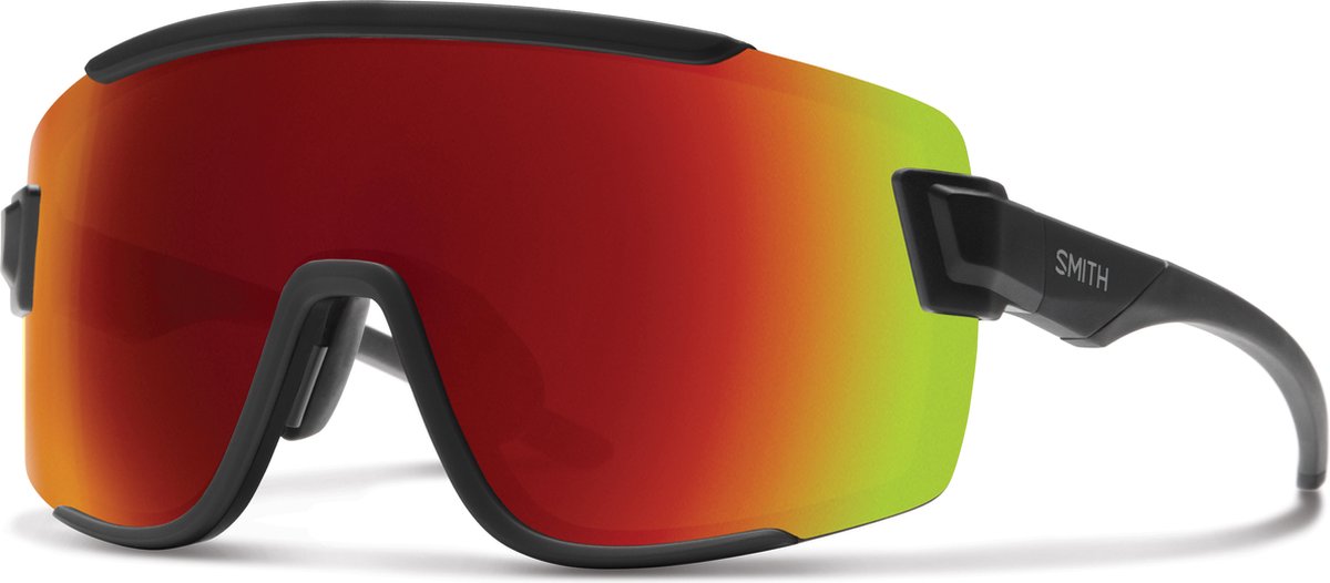 Smith Wildcat bril MATTE CHROMAPOP MIRROR Zwart