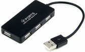 USB 3.0 Hub - USB Splitter - 4 Poort - Kabel van 20cm - Aluminium - Zwart