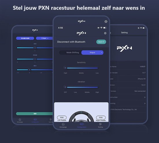 PXN V9 Volant de Course avec Pédales et Levier de Vitesses pour PC, PS3,  PS4, Xbox One, Nintendo Switch, Xbox Series X