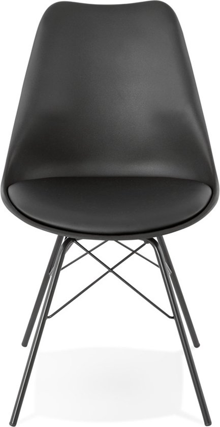 Chaise Design 'BYBLOS' style industriel noir