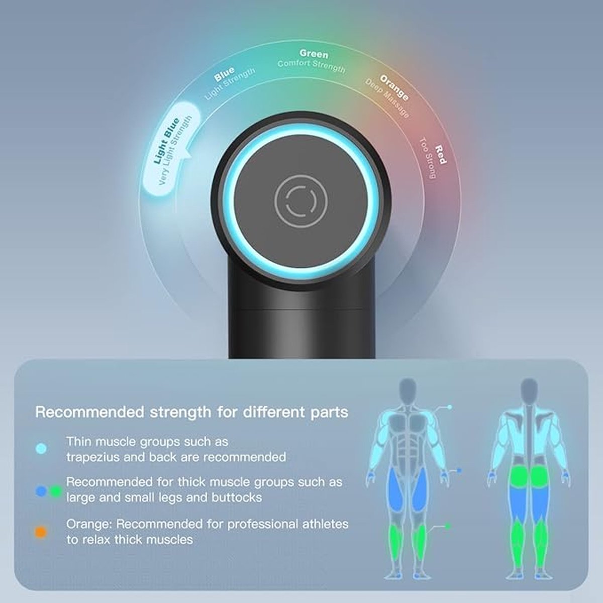 Afbeelding 3 van Yunmai Premium Massage Gun Mini met Magic Touch | Sneller Spierherstel | Antraciet | 3 opzetstukken & snelheden | 3200 RPM | Super licht | Tot 66 dagen batterijduur