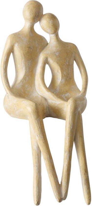Boltze - Sculptuur - Beeld - Samen - Calina - Polyresin - Beige - 22cm