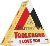 Toblerone chocolade geschenkdoos met opschrift "I Love You" - Toblerone Mini chocolademix - 248g