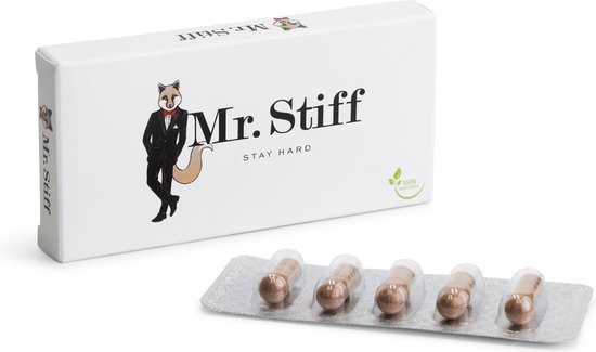 Mr. Stiff Erectiepillen - 5 stuks - Viagra voor Mannen Pillen- Meer genot tijdens de sex - Erotiek