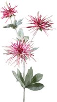Viv! Home Luxuries Chrysant Spinnekop - zijden bloem - roze - 81cm