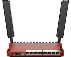 Mikrotik L009UiGS-2HaxD-IN draadloze router Gigabit Ethernet Single-band (2.4 GHz) Rood