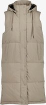 Kjelvik lange dames bodywarmer beige - Maat 3XL