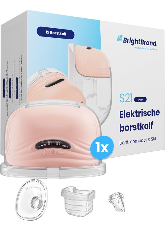 Foto: Brightbrand draadloze elektrische borstkolf comfortabel effici nt timer aanpasbare modi usb c oplaadbaar bpa vrij vaatwasserbestendig pijnloos kolven handige timer inclusief accessoires 2 maten opzetstukjes moedermelk opvangen