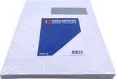 DULA EA4 Enveloppen - Akte envelop - Venster rechts - 220 x 312 mm - 25 stuks - Wit -zelfklevend met plakstrip - 120 gram