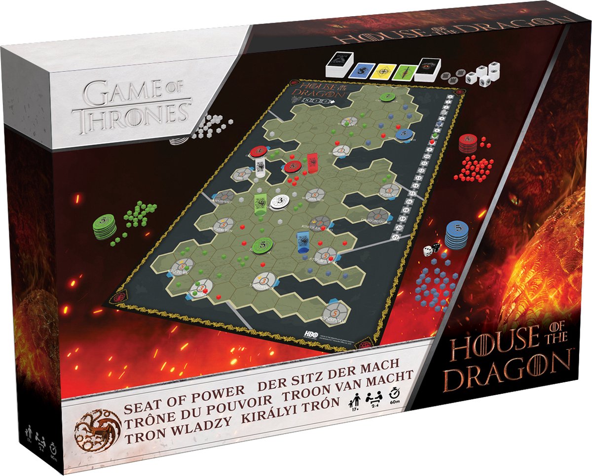 Shuffle House of Dragon Seat of Power Bordspel Troon van Mache