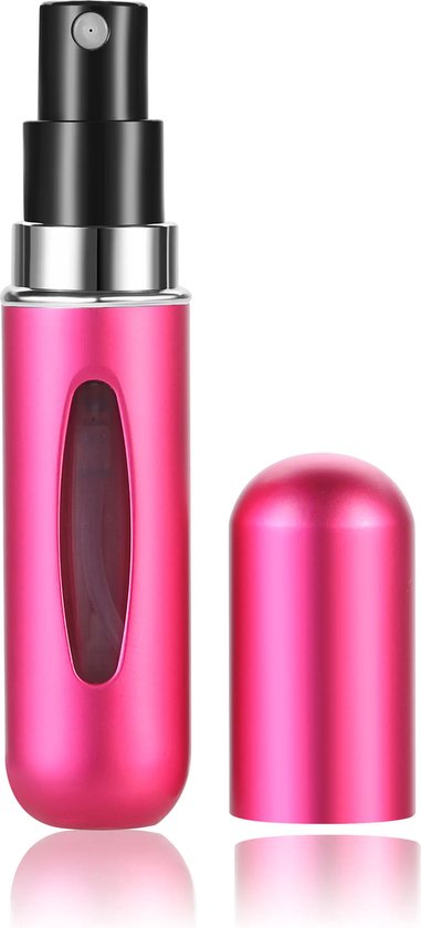 Foto: Cmj parfum verstuiver roze 5ml lipstickformaat navulbaar handig voor onderweg luxe