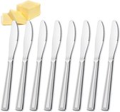Butter Knife Set of 16, Stainless Steel Knife Set, Dinner Knife, Table Knife with Serrated Edge, Cutlery, Butter Knife, Breakfast Knife for Party, Restaurants, Cafeterias, Dishwasher Safe
