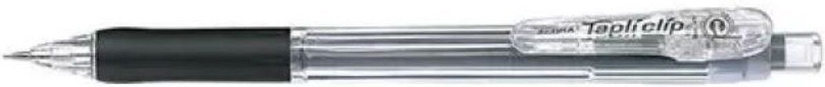 Zebra Vulpotlood – Tapli Clip – Rubberen grip – Puntdikte 0.5mm – Hervulbaar – Zwart – Inclusief gum