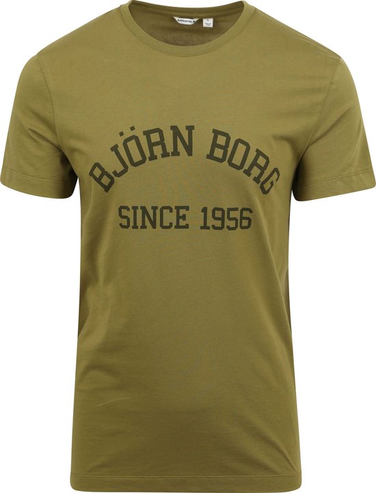 Bjorn Borg - Essential T-Shirt Groen - Heren - Maat XL - Regular-fit