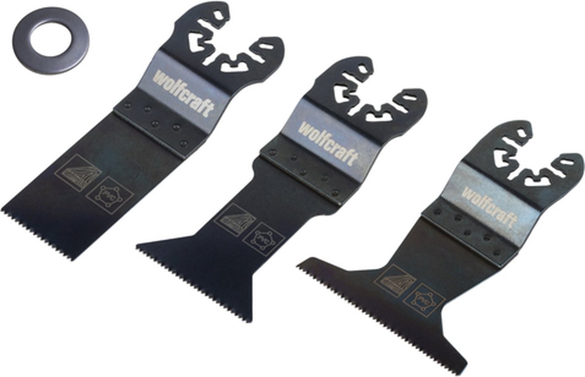 wolfcraft - Multitool zaagbladen - 3 stuks - Multitool zaagjes - 8490000