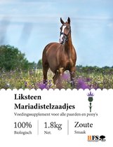 Liksteen Mariadistelzaadjes voor Paarden en Pony's - Natuurlijke Gezondheidsondersteuning - 1,8 kg - Liksteen Mariadistelzaadjes is ideaal als dagelijks supplement bij grofvoer