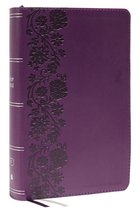 KJV, Personal Size Large Print Single-Column Reference Bible, Leathersoft, Purple, Red Letter, Comfort Print