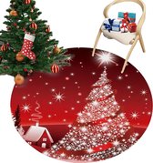 Livano Kerstboomkleed - Kerstboom Mand - Kerstboomrok Voor Kunstboom - Kerstboomrok - Kerstboomring - Kerstrok - Kerstboomdeken - Kerstkleed - Rond 100cm
