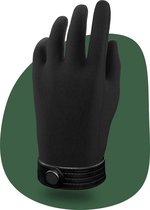 VOLQU® - Handschoenen - Touchscreen Handschoenen Winter Heren - Handschoenen Verwarmd - Wanten - kerstcadeau voor Mannen- Zwart