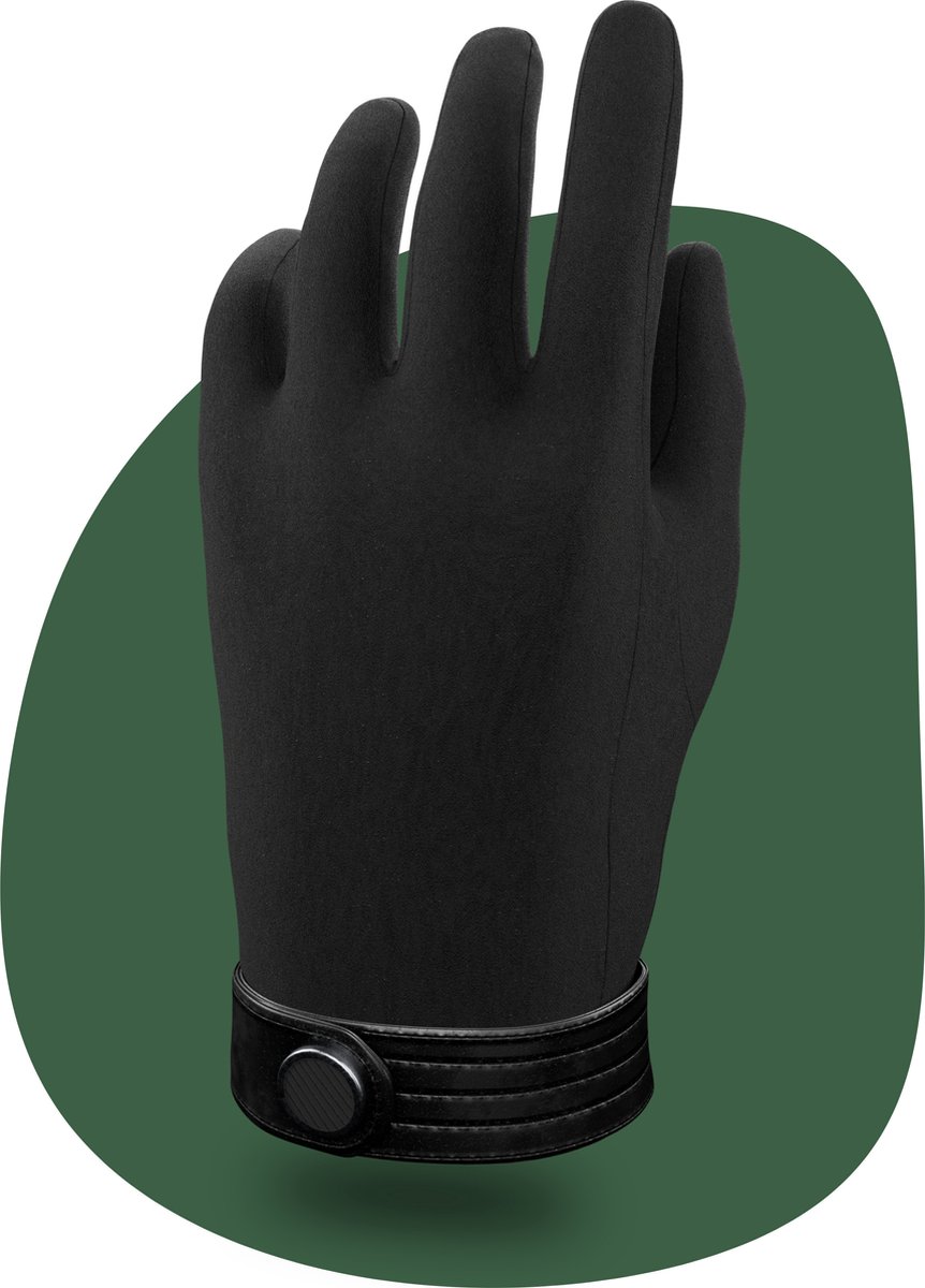 VOLQU® - Handschoenen - Touchscreen Handschoenen Winter Heren - Handschoenen Verwarmd - Wanten - kerstcadeau voor Mannen- Zwart