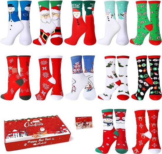 Chaussettes Douillettes Pour Femme Antidérapantes - Chaussettes Épaisses D'Hiver Pour La Maison - Taille Unique 37-42 - Cadeau De Noël