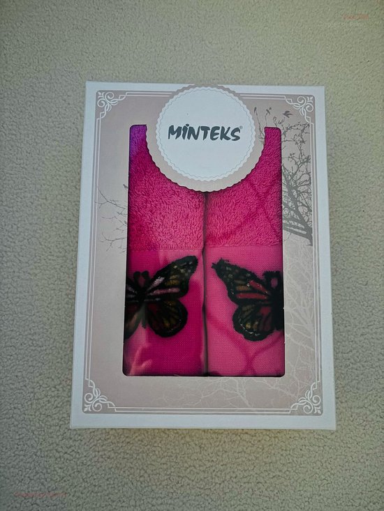 Calla Lily Minteks Butterfly Pink -Cadeau de Noël - Sinterklaas - salle de bain - WC - Cuisine - Fête des Mères - Fête d'anniversaire -