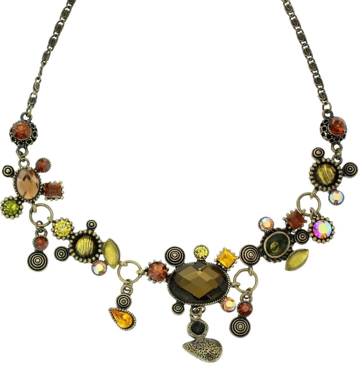 Behave - Groene Ketting met Stenen - 40 cm