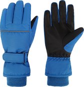 Gants d'hiver (Couleur : Blauw + taille : L) pour enfants, gants de ski chauds, imperméables et coupe-vent, épaissis, hiver, gants, adaptés aux garçons et aux filles (8-10 ans)