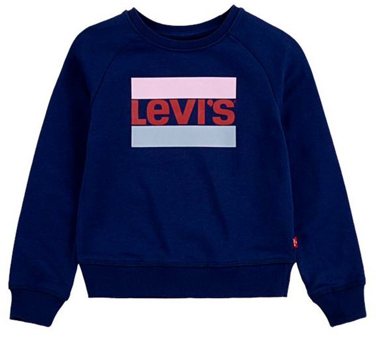 Levi´s ® Kids Batwing Crewneck Sweatshirt 3 Years Meisjes Blauw