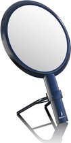 Double-Sided Hand Mirror with Handle Makeup Mirror Cosmetic Mirror with 1x / 7x Magnification Table Mirror for Home and Travel Vintage Elegant Black