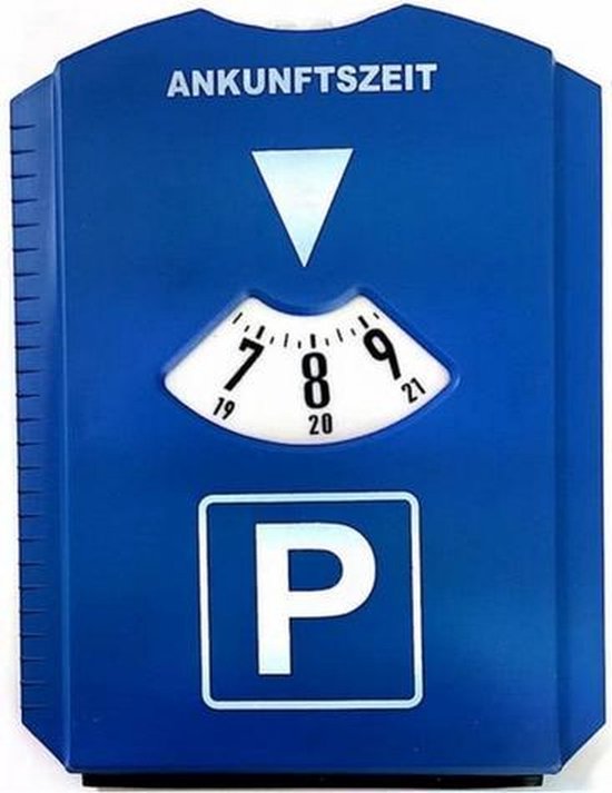 Jumada's - Parkeerschijf Duitsland, Oostenrijk, Zwitserland - Ijskrabber + parkeerkaart in 1 artikel