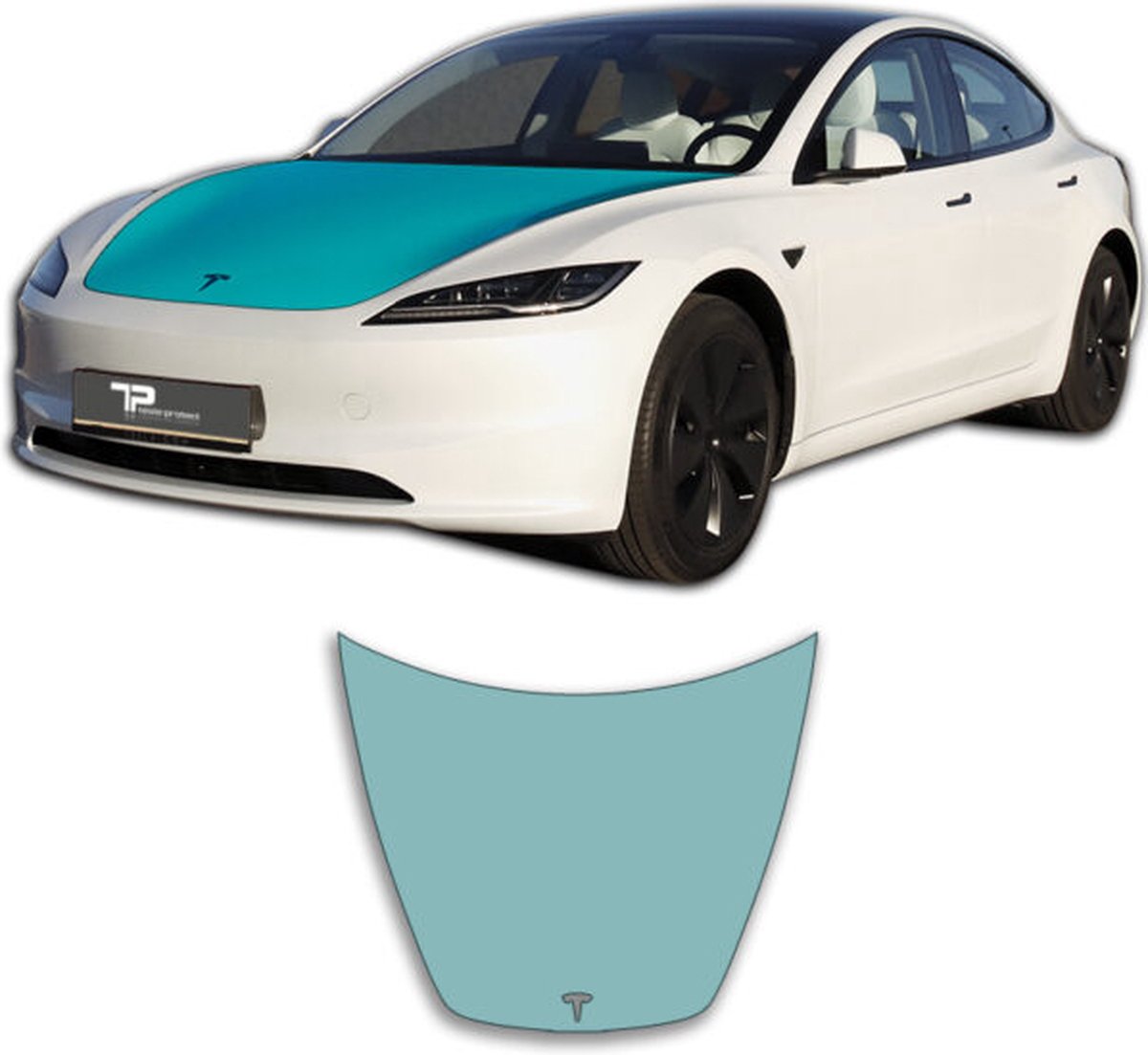 TeslaProtect Tesla Model 3 Highland PPF - beschermfolie motorkap - exterieur