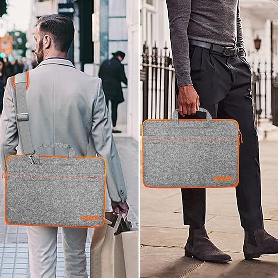 EMPSIGN Rollende laptoptas voor dames met wielen, rollende