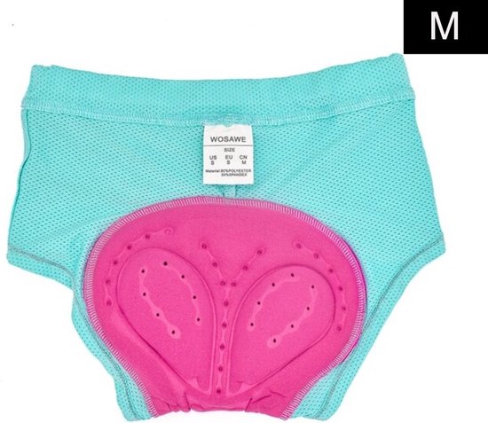 Fietsonderbroek Dames en Heren met Zeem - Fietsondergoed - Fietsonderbroek - Mint - M van Merkloos — afbeelding 5