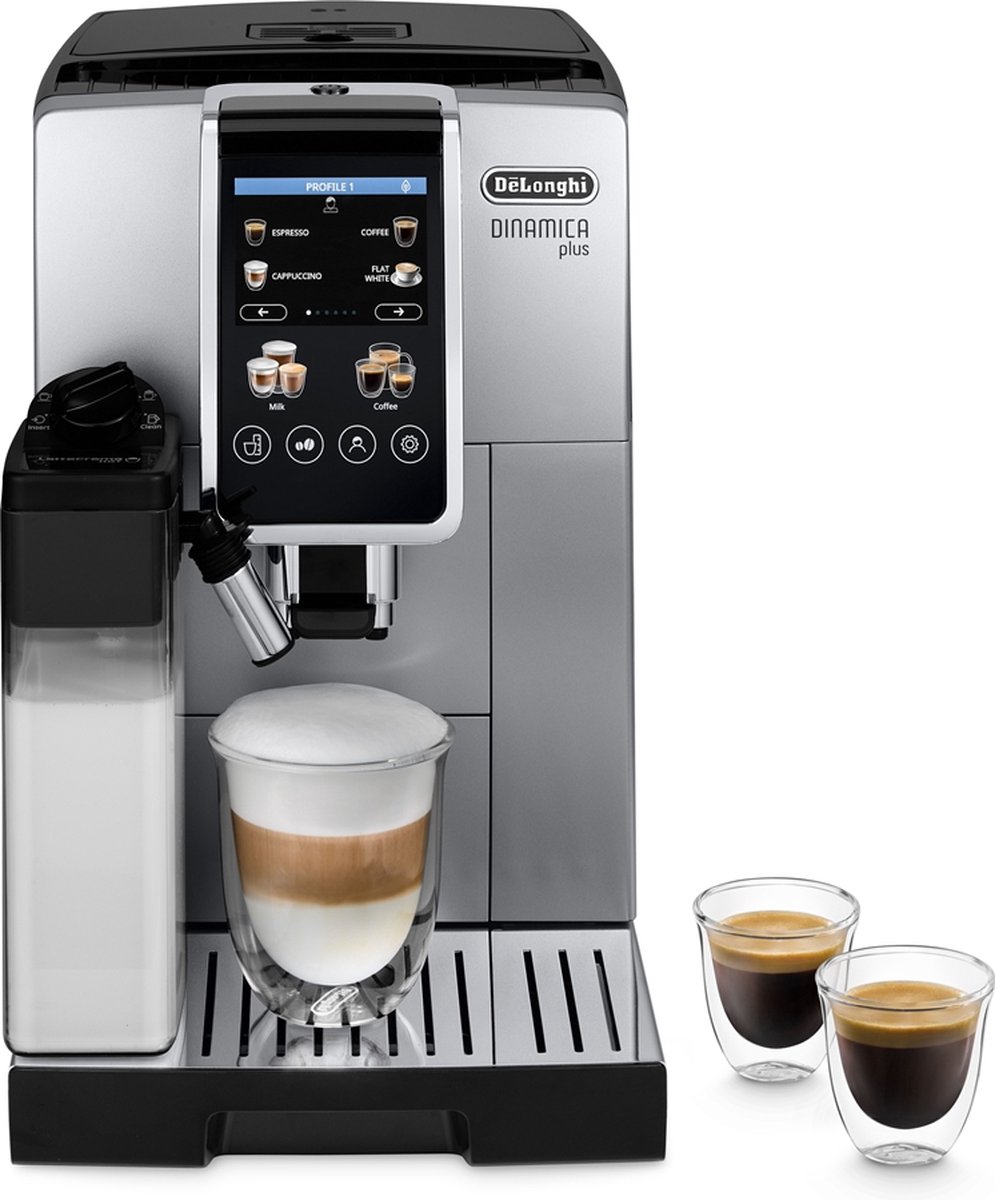 De'Longhi Dinamica Plus ECAM370.70.SB Entièrement automatique Machine à  café 2-en-1 1,8 L