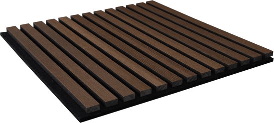 2 Pack - Smalle Akoestische Hoek Bass Trap | Diffusie - Reflectie - Geluidsisolatie | Grootte: 23x50cm | Kleur Geperforeerde Platen: Eik, WAVE
