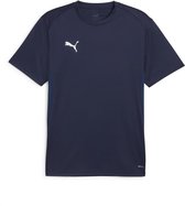 PUMA teamGOAL Jersey Heren Sportshirt - PUMA Navy-PUMA Wit-Persian Blauw - Maat L