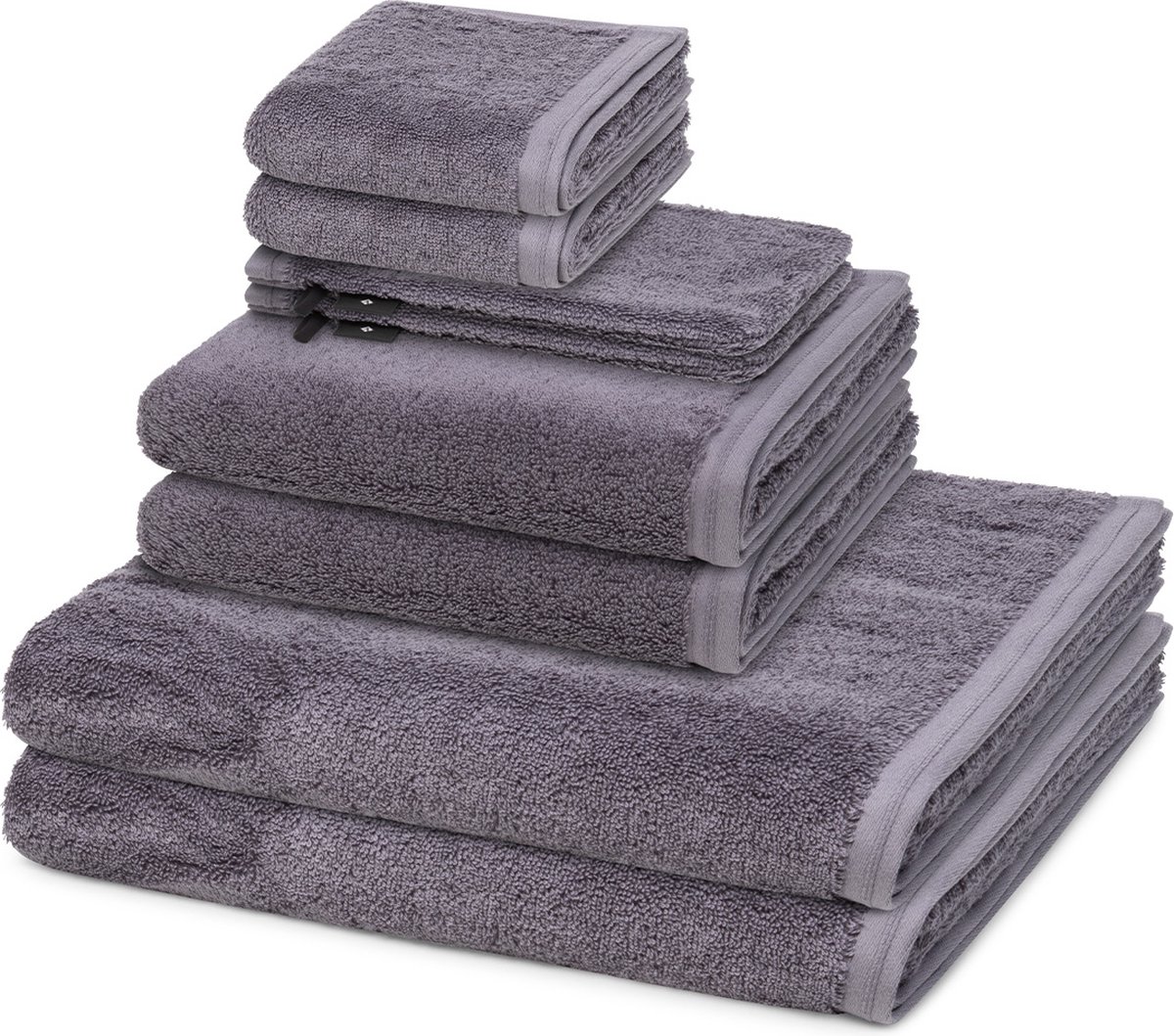 Vossen Sonstiges 2 X washandjes 2 X gasten- 2 X douche- 2 X handdoek - in set 8 pack Vegan Life