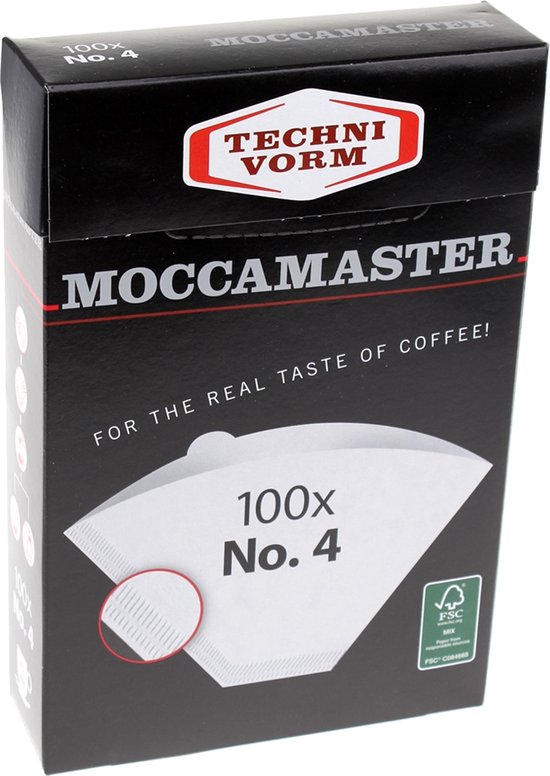 Moccamaster Filters Koffiefilters Wit Nr. 4 100 stuks bol