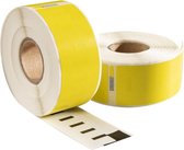 Dymo 99010 Étiquettes compatibles jaunes, 89 mm x 28 mm, 260 étiquettes, permanentes