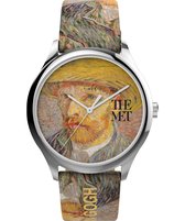 Timex The Met X Van Gogh TW2W25100 Horloge - Leer - Multi - Ø 40 mm