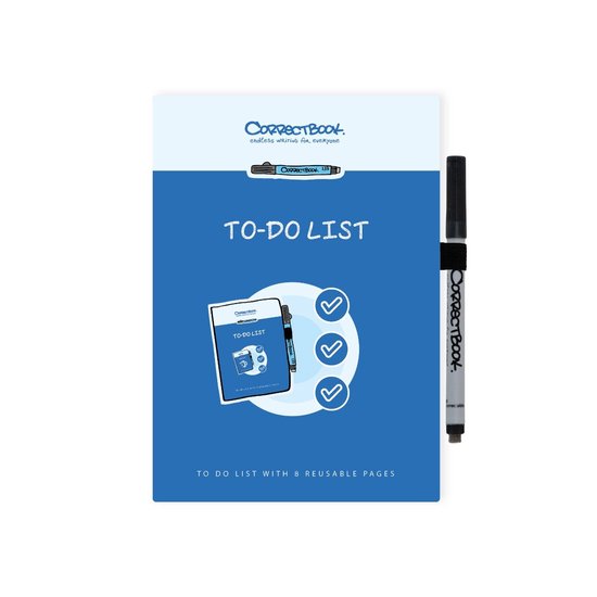 Correctbook Scratch to-do list - Uitwisbaar / Whiteboard Notitieboek