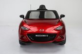 Mazda Kinderauto Mazda MX-5 - Elektrische Speelgoedauto - Kindervoertuig - Rood Gespoten