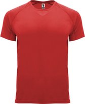Rood Unisex Sportshirt korte mouwen Bahrain merk Roly maat XXL