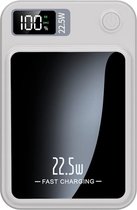 Banque d'alimentation magnétique Qi compatible MagSafe, 10 000 mAh, filaire/sans fil 2 en 1, pour iPhone séries 15/14/13/12