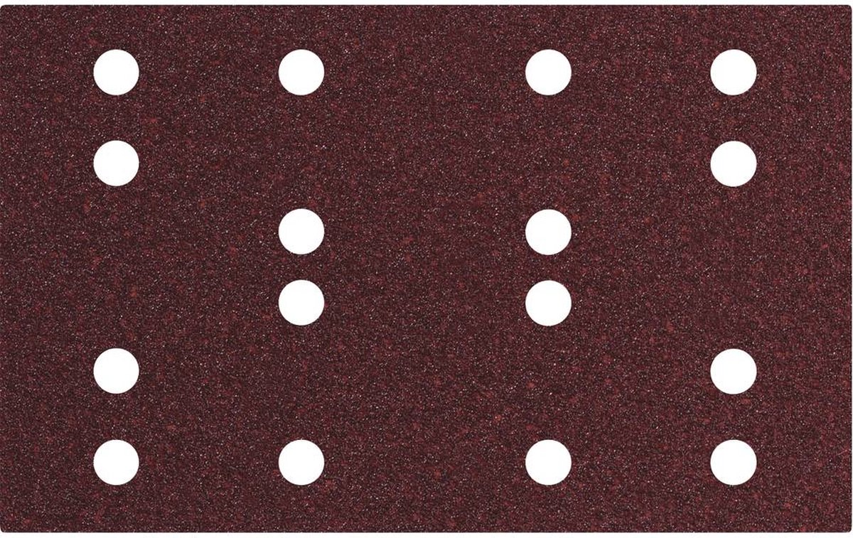 Metabo 635193000 Hechtschuurbladen 80 x 133 mm, P 100, 16 gaten, met klittenbandbevestiging (SRA)